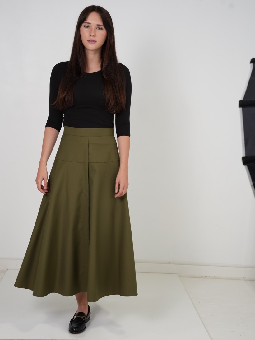Olive circle maxi, full length