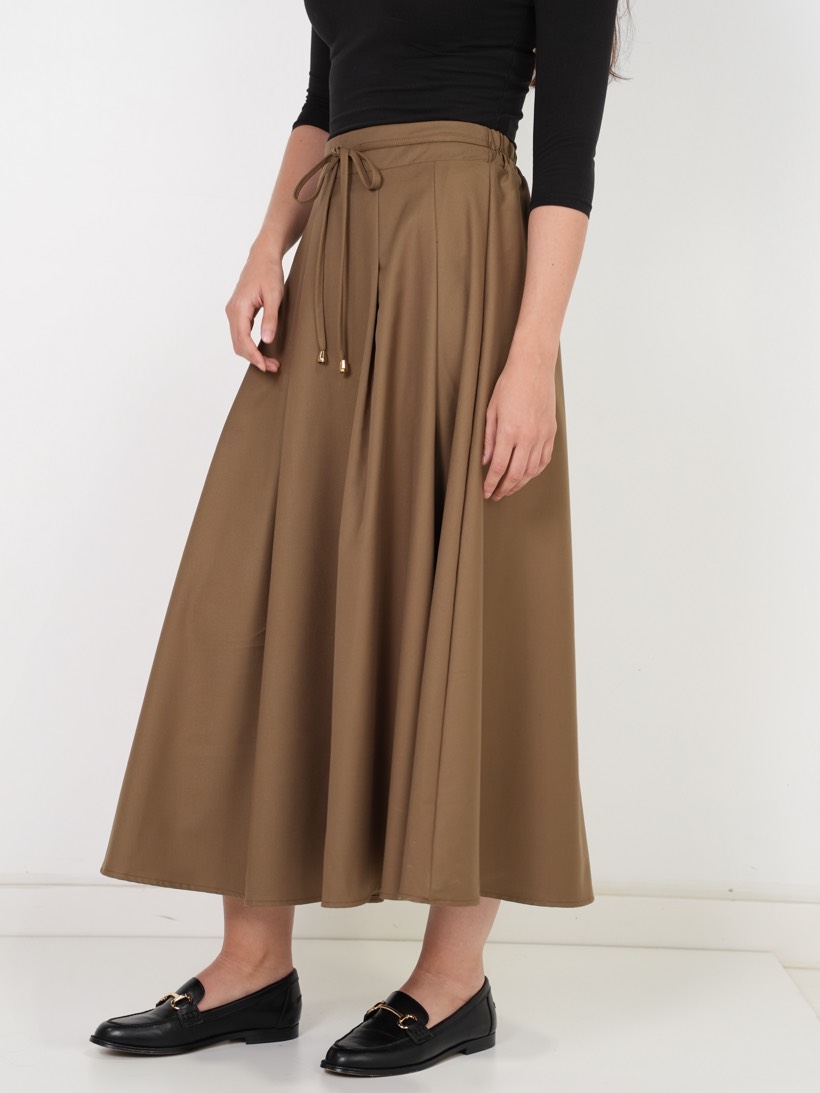 Button-front maxi in camel