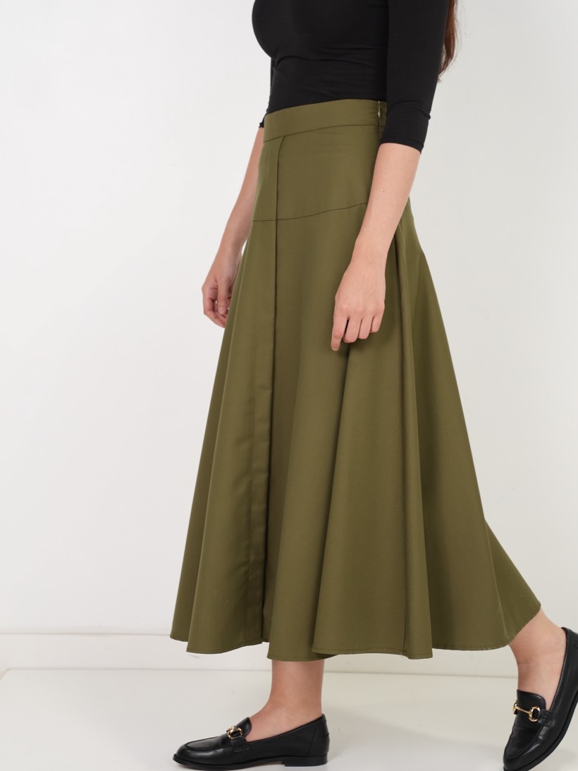 Circle maxi in olive