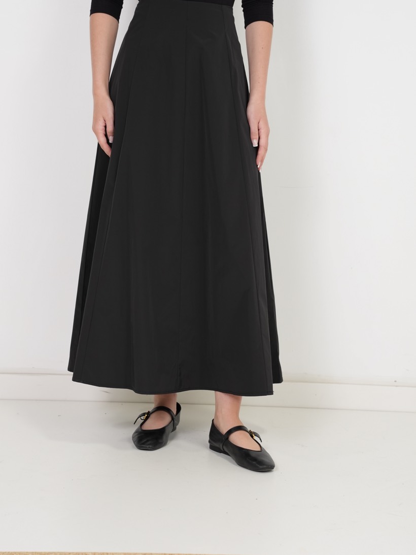 A-line maxi in graphite