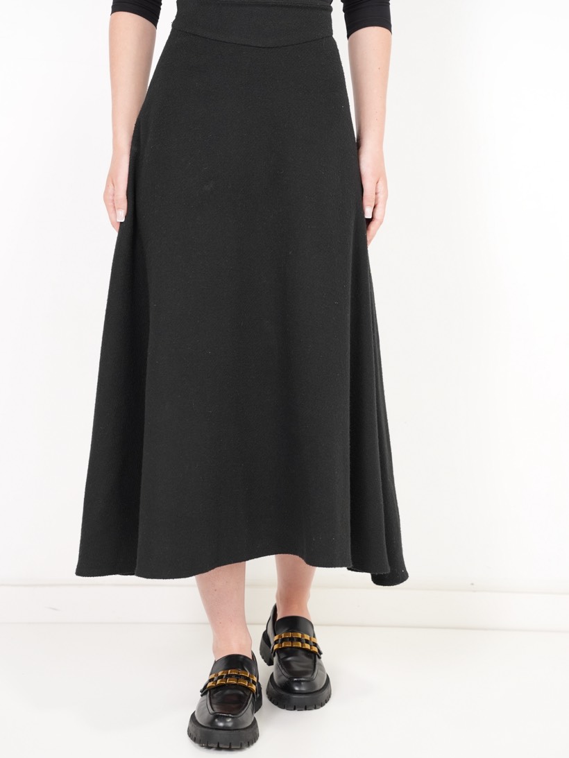 Flared maxi in black